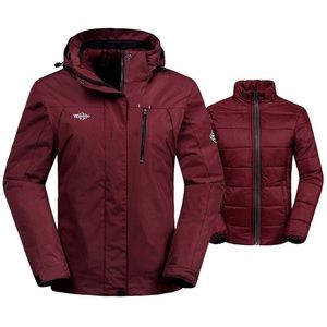Wantdo 3-way Convertible Winter Jacket